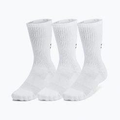 Skarpety Under Armour Training Cotton Crew 3. Białe skarpetki damskie Under Armour, bez wzorów. Za 56.00 zł.