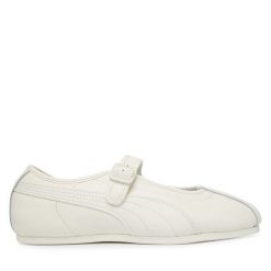 Baleriny Puma. Białe balerinki damskie Puma, bez wzorów, bez obcasa, bez zapięcia. Za 329.99 zł.