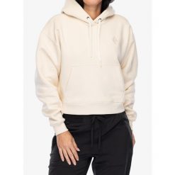 Bluza z kapturem damska Black Diamond Crop Pullover Hoody. Białe bluzy damskie Black Diamond, m, bez wzorów, sportowe, bez ramiączek, z kapturem. Za 240.99 zł.