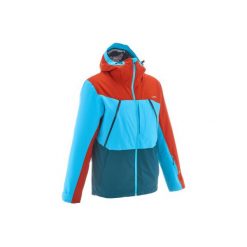Kurtka narciarska freeride JKT Free 700 męska. Czerwone kurtki sportowe męskie WED'ZE, m, bez wzorów, z materiału, bez kaptura, narciarskie. W wyprzedaży za 349.99 zł.
