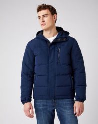 WRANGLER THE BODYGUARD MĘSKA KURTKA ZIMOWA NAVY W4D7WW114 112141359. Niebieskie kurtki męskie Wrangler, na zimę, m, bez wzorów, bez kaptura. Za 369.99 zł.