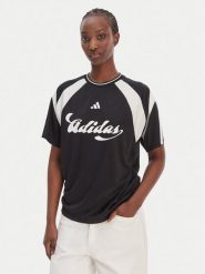 Adidas T-Shirt House Of Tiro JY7623 Czarny Regular Fit. Czarne t-shirty damskie Adidas, m, bez wzorów, z syntetyku, bez kołnierzyka, bez ramiączek. Za 169.99 zł.