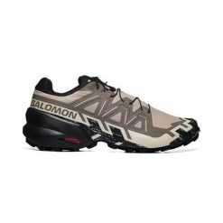 Buty trekkingowe męskie Salomon Speedcross 6. Brązowe trekkingi męskie Salomon, z gumy, bez zapięcia. Za 726.00 zł.