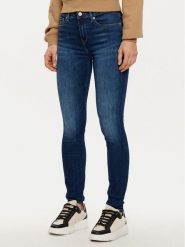 Tommy Hilfiger Jeansy WW0WW45010 Granatowy Slim Fit. Niebieskie jeansy damskie Tommy Hilfiger, bez wzorów, z bawełny. Za 319.99 zł.