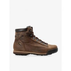 Buty trekkingowe męskie AKU Slope LTR GTX - dark brown. Brązowe buty zimowe męskie Aku, bez wzorów, bez obcasa, bez zapięcia. Za 1,007.99 zł.
