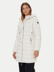 Gaudi Płaszcz zimowy 521BD35001 Écru Regular Fit. Płaszcze damskie Gaudi, na zimę, bez wzorów, z syntetyku, bez kołnierzyka, bez kaptura. Za 469.99 zł.