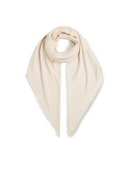Calvin Klein Chusta Monogram Jacquard Scarf K60K608779 Biały. Białe rękawiczki damskie Calvin Klein, bez wzorów, z materiału. Za 239.99 zł.