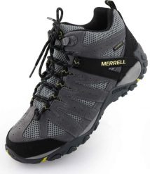 Męskie buty trekkingowe Merrell Accentor 2 Vent Mid WP Turbulence Grey. Szare trekkingi męskie 2117 OF SWEDEN, z gumy, bez zapięcia. Za 655.99 zł.