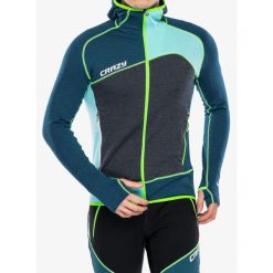 Bluza rozpinana męska Crazy Pull Resolution. Zielone bluzy męskie CRAZY, na zimę, m, bez wzorów, sportowe, bez ramiączek, bez kaptura. Za 786.99 zł.