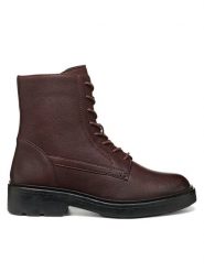 Geox Trzewiki D Swelen D665GH 81 C7357 Bordowy. Czerwone botki damskie Geox, bez wzorów, ze skóry, bez obcasa, na płaskiej podeszwie, bez zapięcia. Za 549.99 zł.