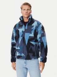 Napapijri Polar T-Fleeve Fz NP0A8AO4 Granatowy Loose Fit. Niebieskie bluzy sportowe męskie Napapijri, m, bez wzorów, z polaru, bez kaptura. Za 1,009.00 zł.