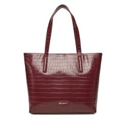 Torebka JENNY. Czerwone shopperki damskie Jenny, bez wzorów, bez dodatków. Za 149.99 zł.