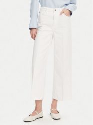 Tommy Hilfiger Jeansy WW0WW44363 Biały Wide Leg. Białe jeansy damskie Tommy Hilfiger, bez wzorów, z bawełny. Za 299.99 zł.