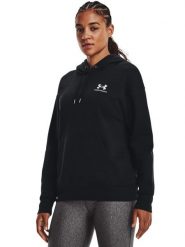 Under Armour Bluza Essential 1373033 Czarny Relaxed Fit. Czarne bluzy damskie Under Armour, xl, bez wzorów, z bawełny, bez ramiączek, bez kaptura. Za 329.99 zł.