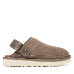 Klapki Ugg. Szare klapki męskie UGG, bez wzorów, bez zapięcia. Za 559.99 zł.