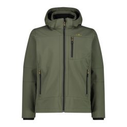 Kurtka Softshell Softshell Rozmiar 3XL Zielony - 3A01787N-E319. Zielone kurtki sportowe męskie CMP, m, bez wzorów, z materiału, z kapturem, narciarskie. Za 369.75 zł.