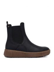Go Soft Botki CEO-WS5586-07 Czarny. Czarne botki damskie GO SOFT, bez wzorów, ze skóry, bez obcasa, na płaskiej podeszwie, bez zapięcia. Za 179.99 zł.