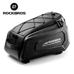 Sakwa, torba rowerowa na bagażnik rowerowy, twarda (30140059001) ROCKBROS. Czarne torby na ramię męskie ROCKBROS, z materiału, na ramię. Za 139.00 zł.