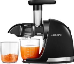 Wyciskarka wolnoobrotowa AMZCHEF 1501-BK-SM (czarny). Czarne wyciskarki Amzchef. Za 390.61 zł.