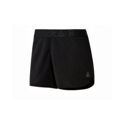 Spodnie treningowe damskie Reebok Wor Easy Short. Czarne spodnie dresowe damskie Reebok, bez wzorów, sportowe, krótkie. Za 166.00 zł.