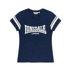 T-shirt damski Lonsdale Killegray. Niebieskie t-shirty damskie Lonsdale, bez wzorów, sportowe, bez kołnierzyka, bez ramiączek. Za 191.00 zł.