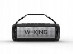 Głośnik W-KING Przenośny głośnik bezprzewodowy W-King D8 czarno- srebrny. Czarne głośniki przenośne W-KING. Za 342.40 zł.