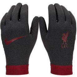 Rękawiczki Męskie Nike Liverpool FC Thermafit. Czarne rękawiczki męskie Nike, bez wzorów. Za 167.30 zł.