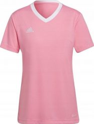 Adidas Koszulka damska adidas Entrada 22 Jersey różowa HC5075 2XS. Czerwone bluzki damskie Adidas, xs, bez wzorów, z jersey, bez kołnierzyka, bez ramiączek. Za 73.76 zł.