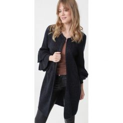 Granatowy Kardigan Fyre. Niebieskie kardigany damskie Born2be, l, bez wzorów, bez kołnierzyka. Za 169.99 zł.