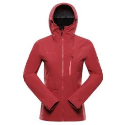 Kurtka damska trekkingowa wodoodporna 15.000 Alpine Pro Zarra 2. Czerwone kurtki sportowe damskie Alpine Pro, bez wzorów, bez ramiączek, bez kaptura, trekkingowe. W wyprzedaży za 939.00 zł.