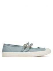 Converse Baleriny Chuck Taylor All Star Dainty Mary Jane A11492C Niebieski. Niebieskie balerinki damskie Converse, bez wzorów, ze skóry, retro, bez obcasa, bez zapięcia. Za 219.99 zł.