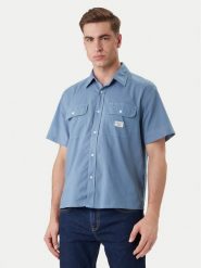 Guess Jeans Koszula M6GH61 WN861 Niebieski Regular Fit. Niebieskie koszule męskie Guess Jeans, l, z aplikacjami, z bawełny, bez kołnierzyka, bez ramiączek. Za 299.99 zł.