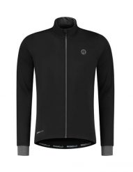 Kurtka rowerowa męska Rogelli Essential. Czarne kurtki męskie Rogelli, m, bez wzorów, z gumy, klasyczne, bez kaptura. Za 419.99 zł.