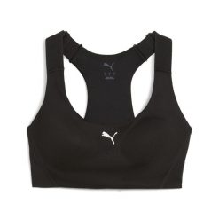 Sportowy stanik 4KEEPS z regulacją PUMA. Czarne bielizna sportowa damska Puma, bez wzorów. Za 169.00 zł.