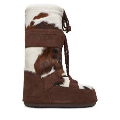 Śniegowce Moon Boot. Brązowe śniegowce damskie Moon Boot, bez zapięcia. Za 2,739.00 zł.