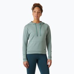 Bluza damska Helly Hansen Lifa Tech Lite Hoodie. Zielone bluzy damskie Helly Hansen, m, bez wzorów, bez ramiączek, bez kaptura. Za 279.99 zł.