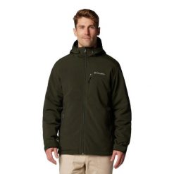 Męska kurtka Columbia Gate Racer II Softsh 2090404366. Zielone kurtki męskie Columbia, m, bez wzorów, z elastanu, z kapturem, trekkingowe. Za 597.69 zł.