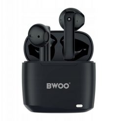 BWOO wireless TWS earphones BW94-BK black. Czarne słuchawki bezprzewodowe NoName. Za 61.07 zł.