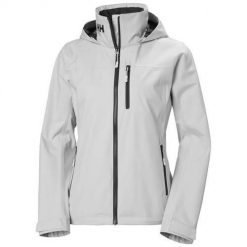Kurtka uniwersalna damska Helly Hansen Crew. Szare kurtki sportowe damskie Helly Hansen, s, bez wzorów, z syntetyku, bez ramiączek, z kapturem, trekkingowe. Za 899.99 zł.