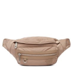 Nerka Guess. Brązowe saszetki i nerki męskie Guess, z aplikacjami. Za 359.99 zł.