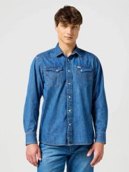 MESKA KOSZULA WRANGLER 2 PKT SHIRT 2 YEARS 112357735. Koszule męskie Wrangler, xxl, bez wzorów, bez kołnierzyka, bez ramiączek. Za 159.99 zł.