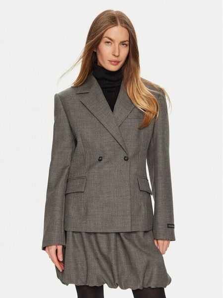 Herskind Marynarka Wasty 5399140 Szary Relaxed Fit. Szare marynarki i żakiety damskie Herskind, bez wzorów, z wełny, bez kołnierzyka, bez ramiączek. Za 1,329.00 zł.