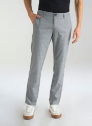 PAKO LORENTE – Szare męskie spodnie chino w kratę P23SF-WX-009-S-S - Pako Lorente. Szare eleganckie spodnie męskie Pako Lorente, bez wzorów, z elastanu. Za 119.99 zł.