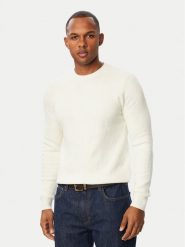 Guess Sweter M6BR23 Z1373 Kremowy Regular Fit. Białe swetry męskie Guess, l, z aplikacjami, z wiskozy, bez kołnierzyka, bez ramiączek. Za 434.99 zł.