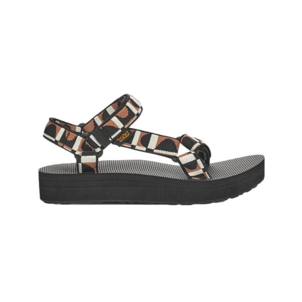 Sandały turystyczne damskie Teva Midform Universal. Czarne sandały damskie Teva, bez wzorów, bez obcasa, bez zapięcia. Za 189.99 zł.