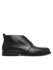 Calvin Klein Trzewiki Ess Rubber Desert Boot Lth HM0HM01979 Czarny. Czarne botki męskie Calvin Klein, bez wzorów, ze skóry, bez obcasa, bez zapięcia. Za 699.99 zł.
