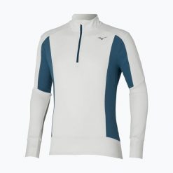 Bluza do biegania męska Mizuno Warmalite Half Zip. Białe bluzy męskie Mizuno, m, bez wzorów, sportowe, bez ramiączek, bez kaptura. Za 309.99 zł.