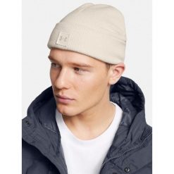 Czapka zimowe męska UNDER ARMOUR 1379990. Białe czapki męskie Under Armour, na zimę, bez wzorów. Za 134.35 zł.