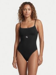 Calvin Klein Swimwear Strój kąpielowy LV00Q61217 Czarny. Czarne stroje kąpielowe damskie Calvin Klein Swimwear, m, bez wzorów, z syntetyku. Za 389.99 zł.