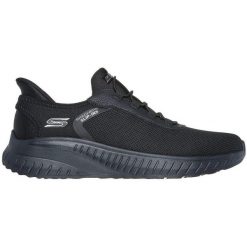 Adidasy Skechers Bobs Squad Chaos - T, Mężczyźni. Czarne buty sportowe męskie Skechers, bez wzorów, bez zapięcia, na fitness i siłownię. Za 299.99 zł.